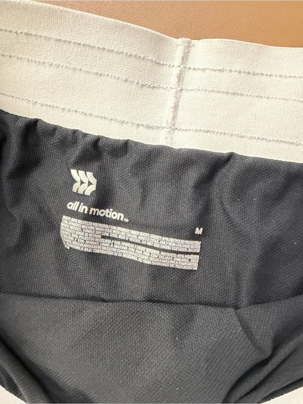 All in motion black shorts